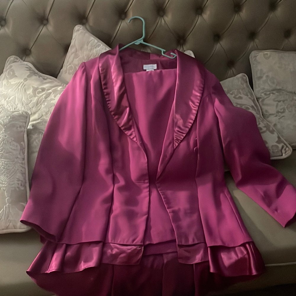 Purple suit